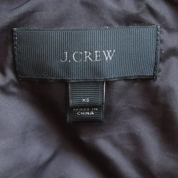 J. Crew Excursion Blogger Favorite Quilted Down Fill Vest Herringbone XS - Picture 15 of 16